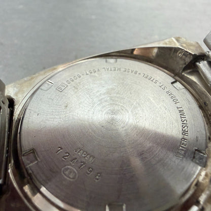Seiko Alba AKA Watch Men 41mm Brown Dial Silver Tone Date V657-6060 New Battery9