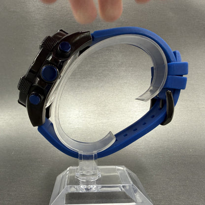 Invicta Aviator Chronograph Watch Men 49mm Blue Dial Black Date 28092 New Batt6