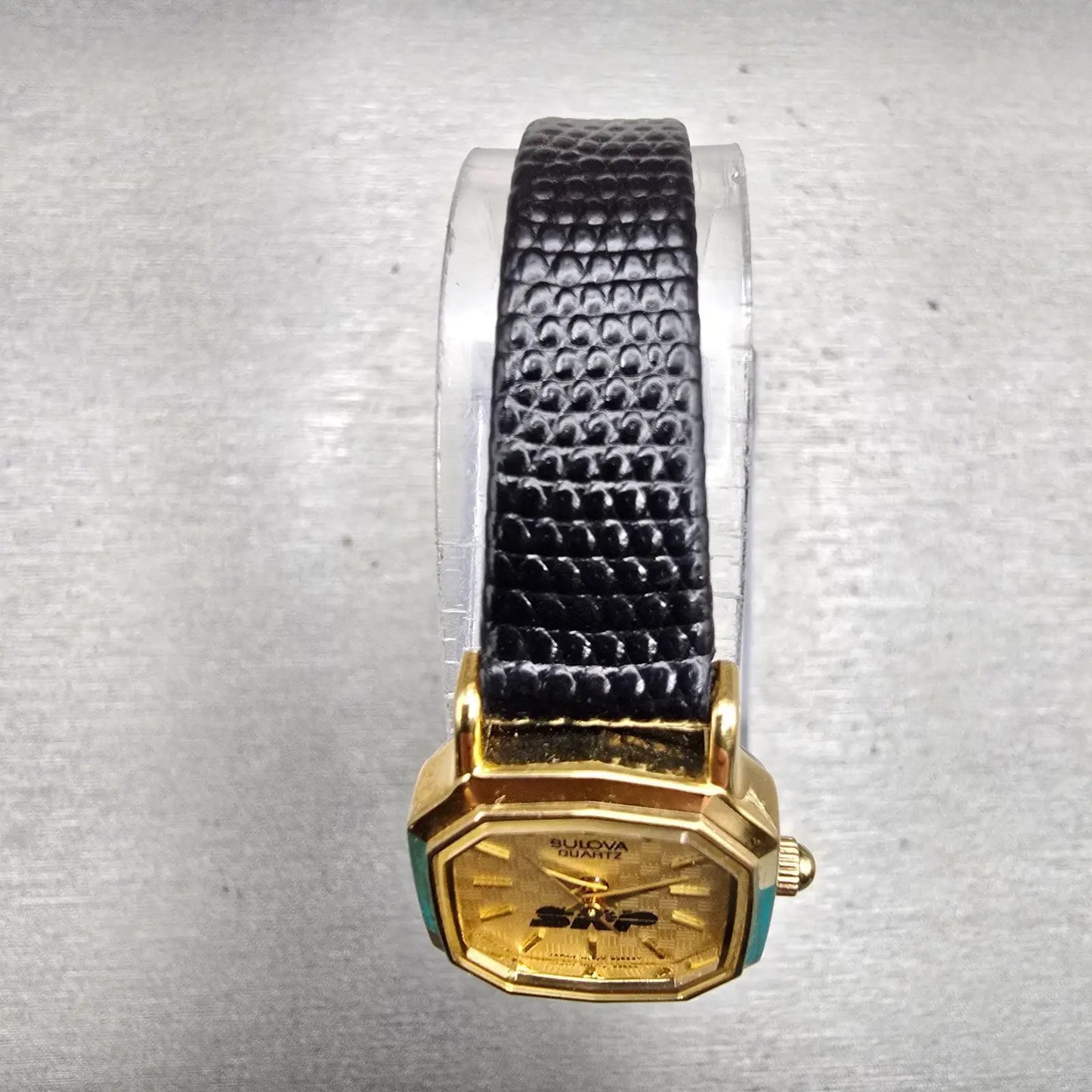 Bulova Watch Women 18mm Gold Dial Gold Tone Octagon 92E24Y New Battery Vintage4