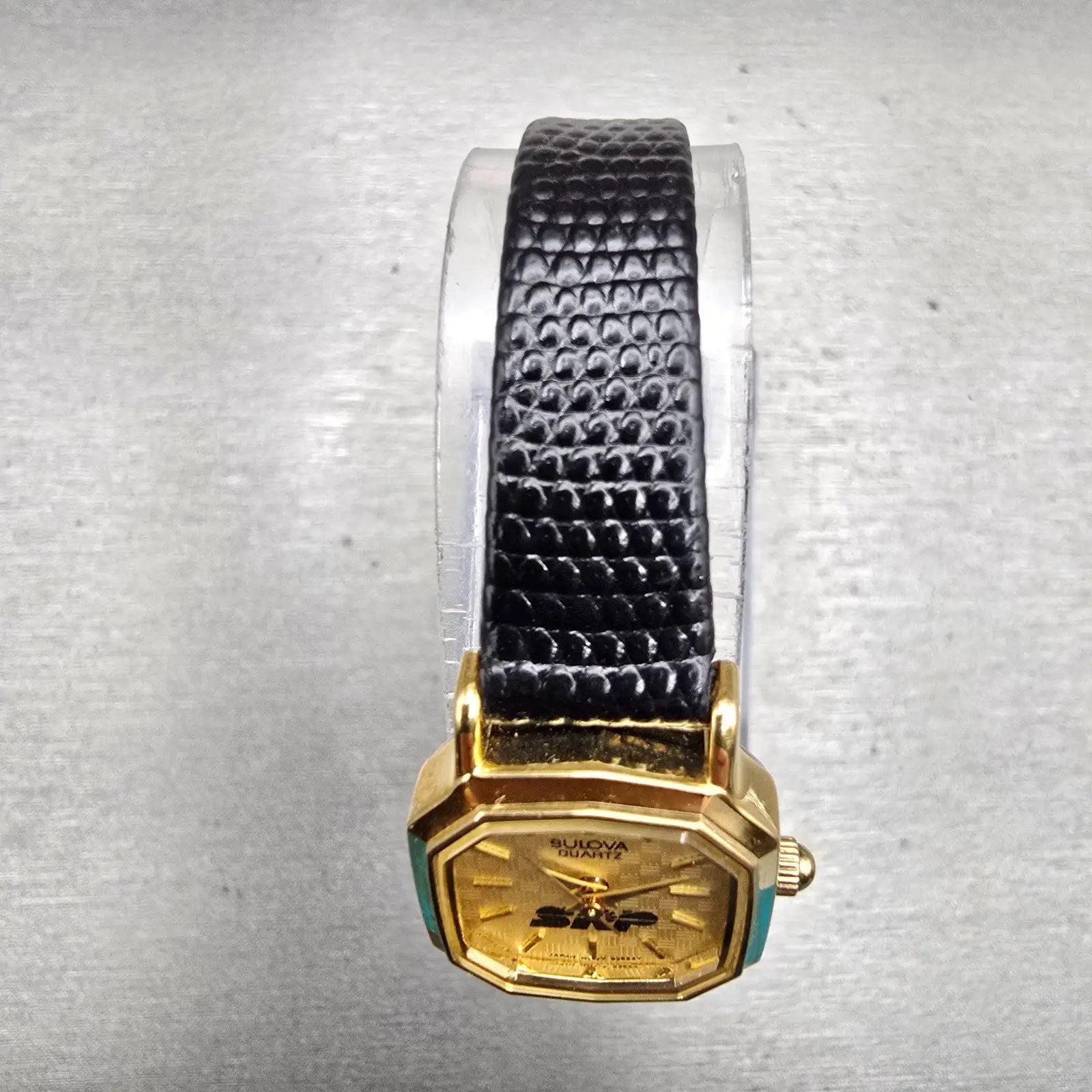 Bulova Watch Women 18mm Gold Dial Gold Tone Octagon 92E24Y New Battery Vintage4