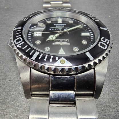 Invicta Pro Diver Watch Men 43mm MOP Dial Silver Tone Date 5009 PARTS NO CROWN5