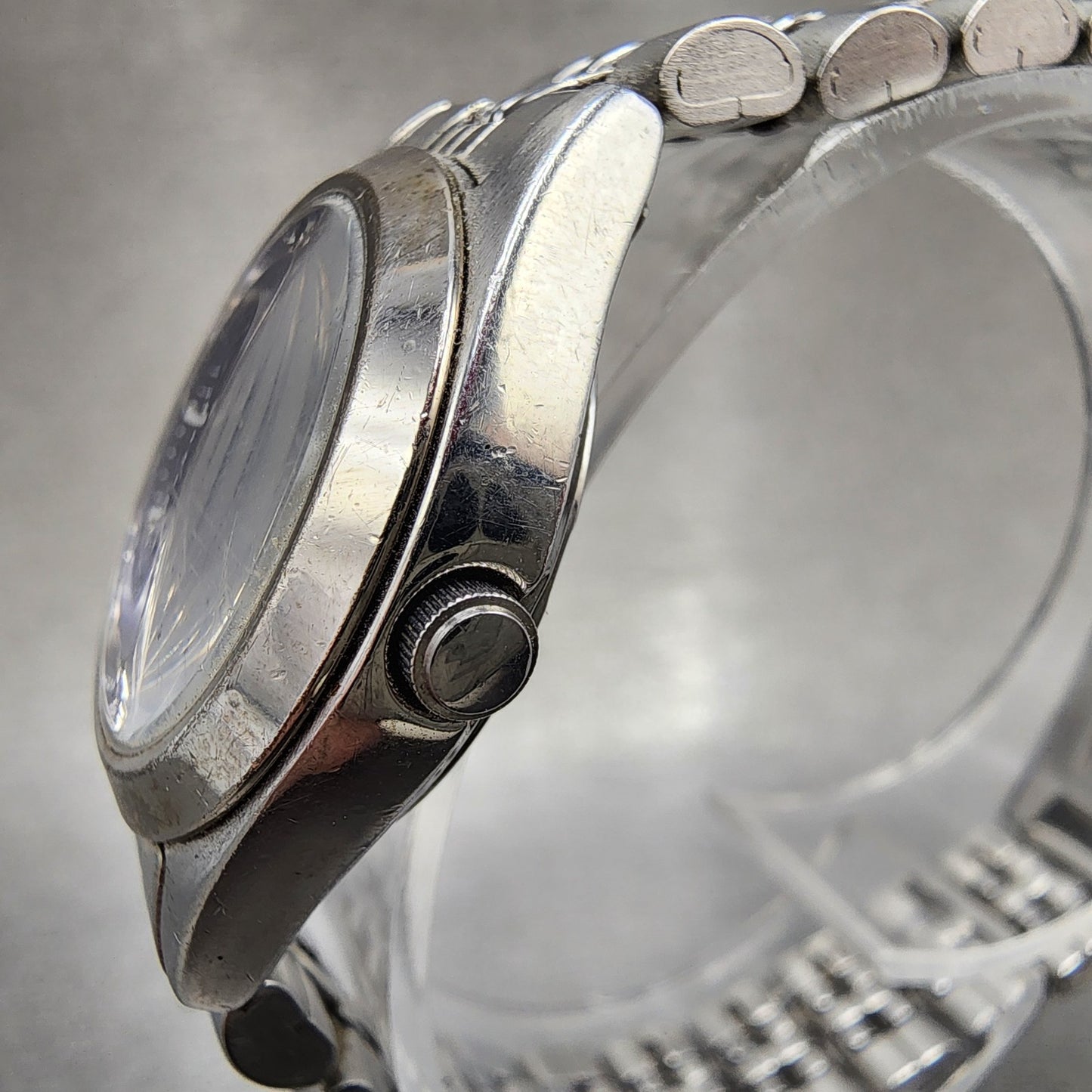 Citizen CQ Watch Women 26mm Blue Dial Silver Tone Daydate Round New Battery2