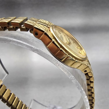 Citizen Watch Women 17mm Champagne Dial Gold Tone Oval 5920-S96494 New Battery3