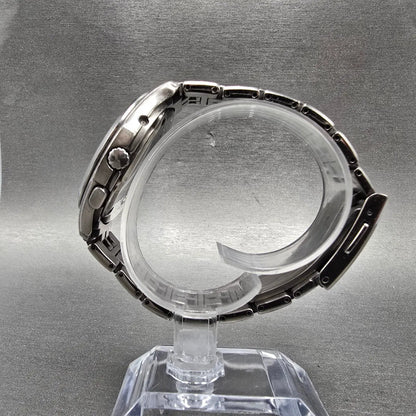 Citizen Eco-Drive Attesa Watch Men 41mm Black Dial Titanium Atomic Daydate PARTS8