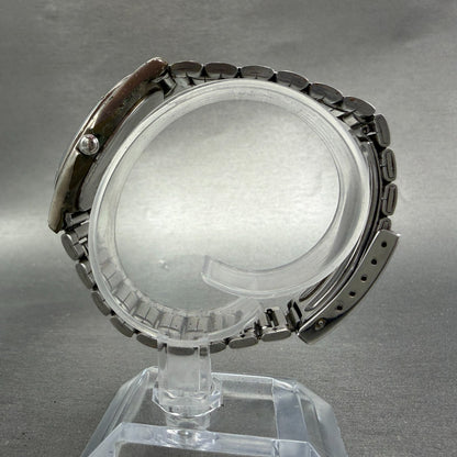 Seiko Watch Men 35mm White Dial Silver Tone Date Round 7N32-0150 New Battery6
