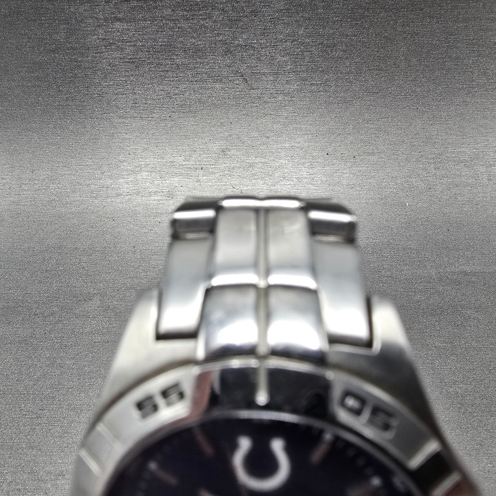 Fossil Colts Watch Men 40mm Blue Dial Silver Tone Date NFL-1086 New Battery4