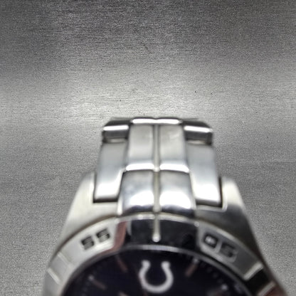 Fossil Colts Watch Men 40mm Blue Dial Silver Tone Date NFL-1086 New Battery4