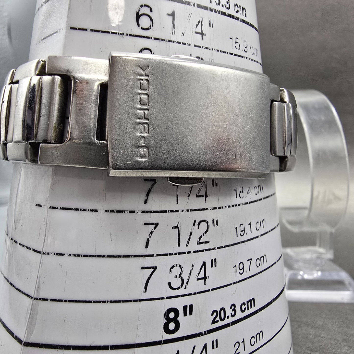 Casio G-Shock G-7300D Watch Men 47mm Silver Gray Alarm Chronograph Round Works10