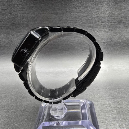 Nixon The Small Player Watch Women 33mm Black Dial Black Tone Rectangle New Batt6