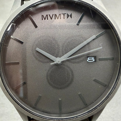 MVMT Classic Watch Men 45mm Gray Dial Gray Tone Date Round New Battery1