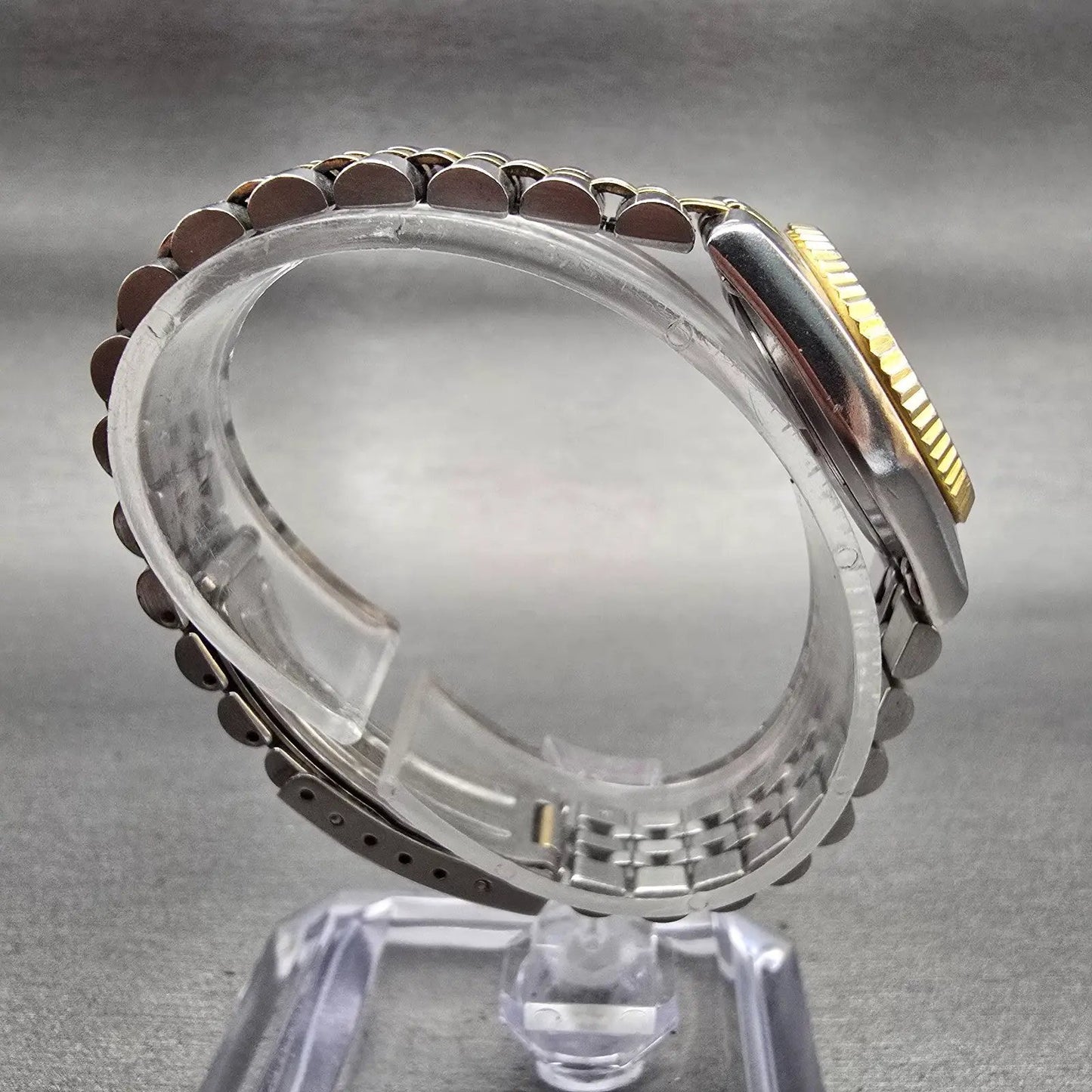 Seiko Watch Women 24mm Silver Dial Two Tone Daydate Round 7N83-0049 New Battery8