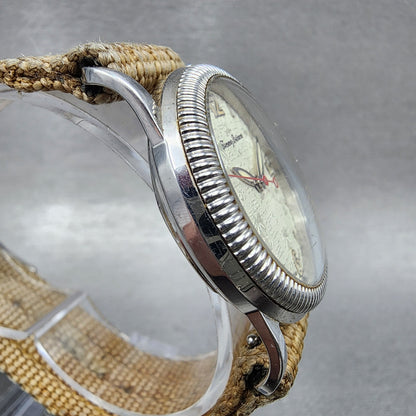 Tommy Bahama Watch Women 33mm Silver Dial Silver Tone Date TB2017 A126 PARTS4