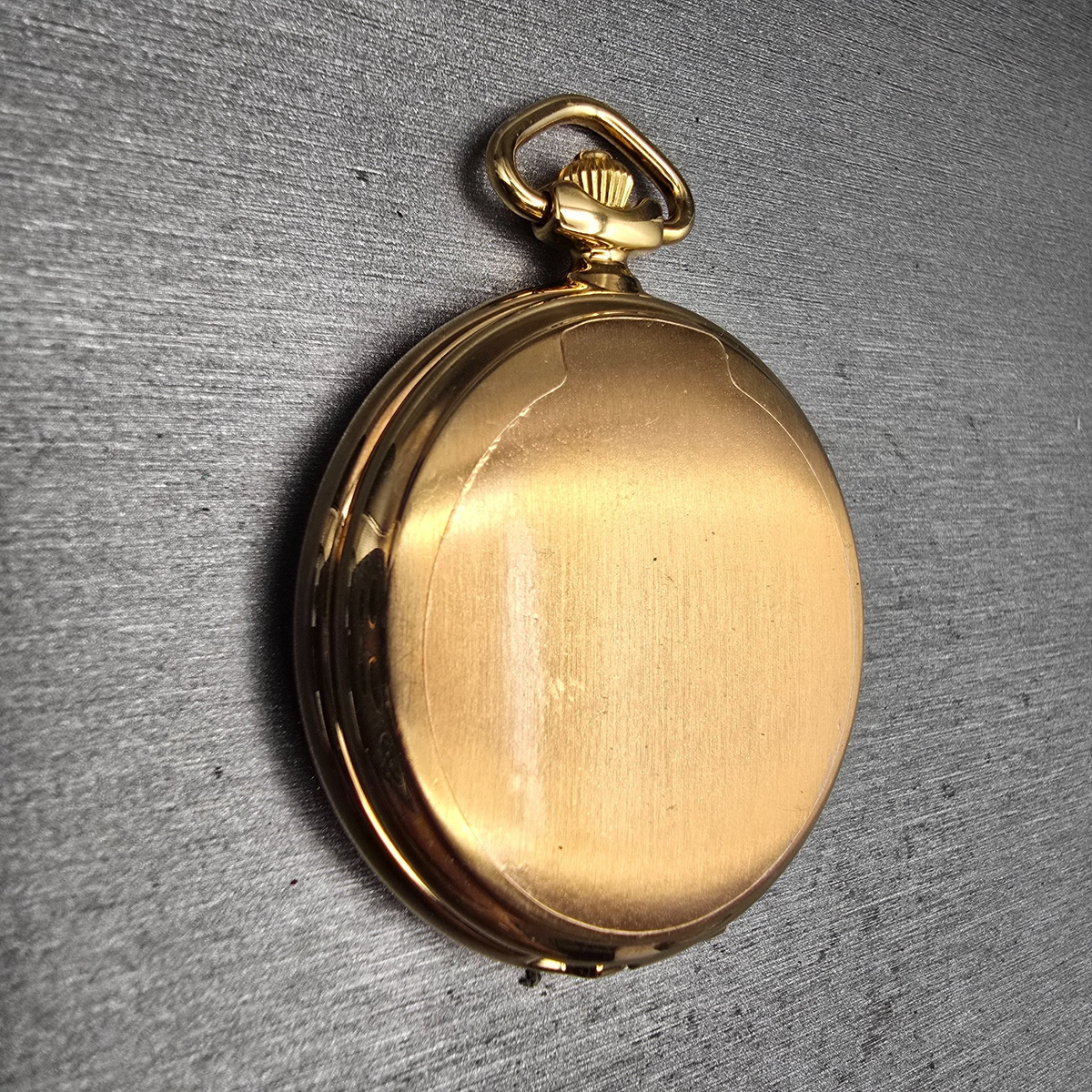Pulsar Pocket Watch Men 46mm White Dial Gold Tone V701-0B60 New Battery3