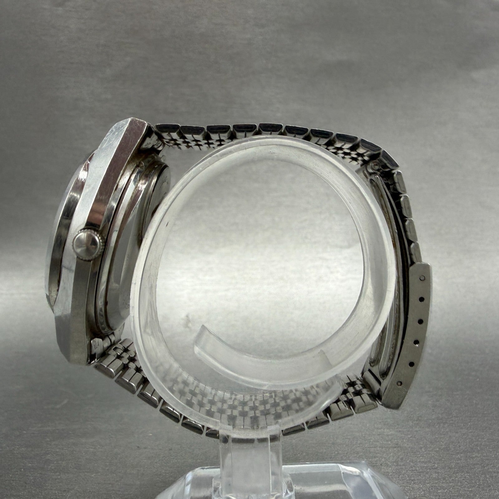 Seiko Type II Watch Men Brown 36mm Dial Silver Tone Daydate 0903-8140 NewBattery6