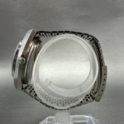 Seiko Type II Watch Men Brown 36mm Dial Silver Tone Daydate 0903-8140 NewBattery6