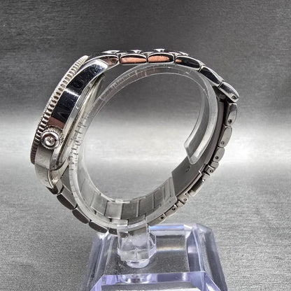Bulova Watch Women 38mm Silver Dial Silver Tone Daydate Crystals 96N102 New Batt6