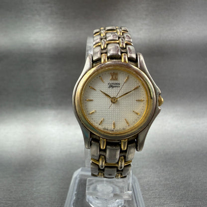 Citizen Elegance Watch Women 24mm White Dial Two Tone 5930-H06867 New Battery5