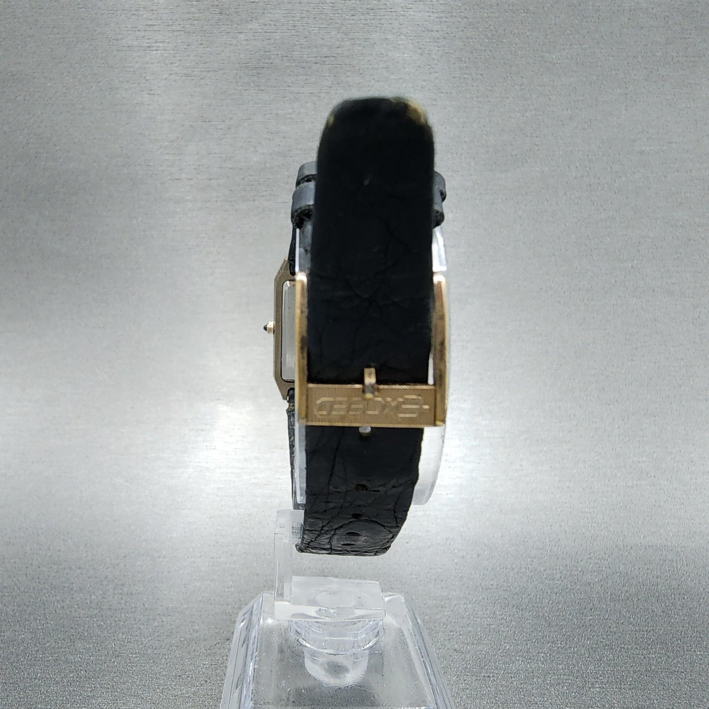 Citizen Exceed Tank Watch Women 23mm Black Dial Bronze Tone Rectangle New Batt9