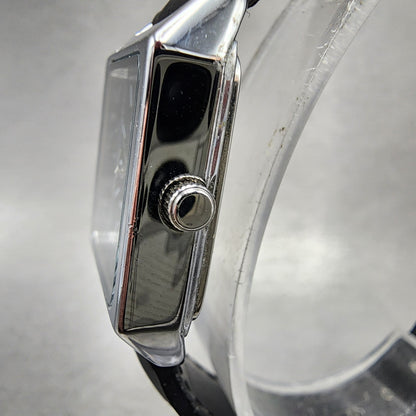 Casio Tank Watch Women 22mm Black Dial Silver Tone Rectangle LTPV007 NewBattery2