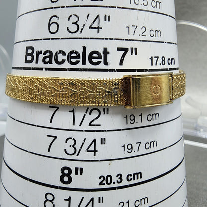 Elgin Watch Women 18mm Champagne Dial Gold Tone Oval Diamond bezel New Battery10