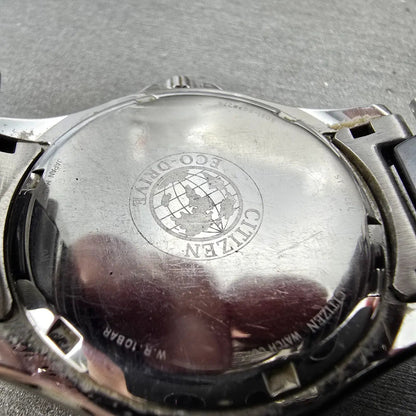 Citizen Eco-Drive Watch Women 37mm Black Dial Steel Ceramic Round EM0031-56E9