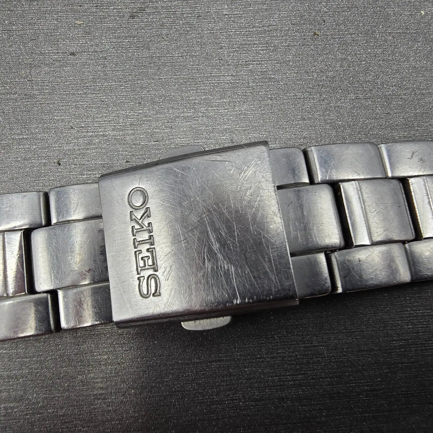 Seiko Bracelet 20mm Stainless Steel Silver Tone Tri Folding Clasp 4A5G1CI Japan4