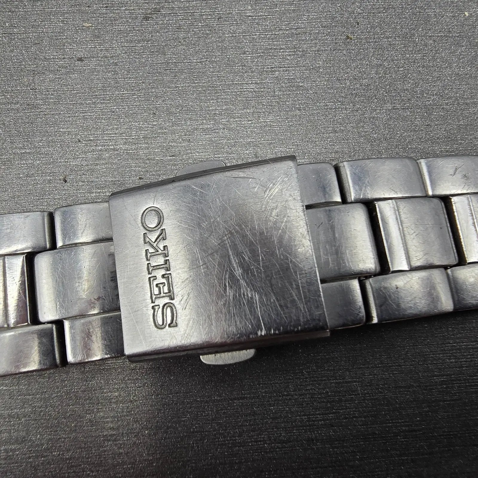 Seiko Bracelet 20mm Stainless Steel Silver Tone Tri Folding Clasp 4A5G1CI Japan4
