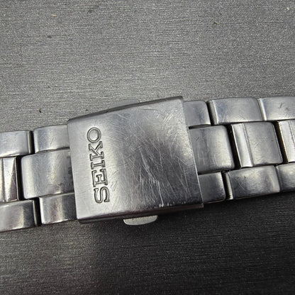 Seiko Bracelet 20mm Stainless Steel Silver Tone Tri Folding Clasp 4A5G1CI Japan4