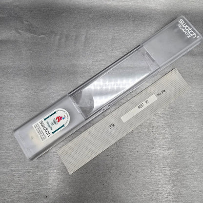 Swatch OONGAWAH! Watch Men 34mm Green Dial Clear Case GK193 New Battery NOS18