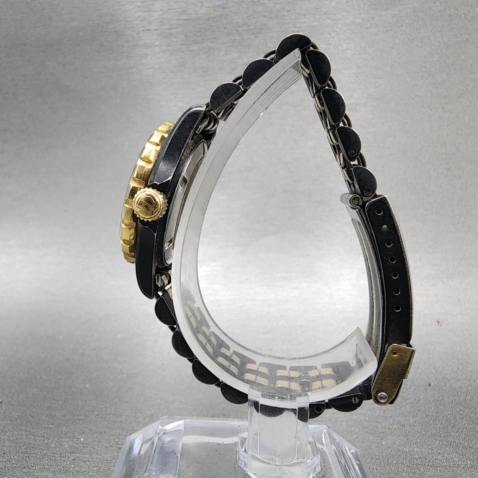 Tag Heuer 1000 Professional Watch Women 28mm Black Dial Black Gold Date New Bat6