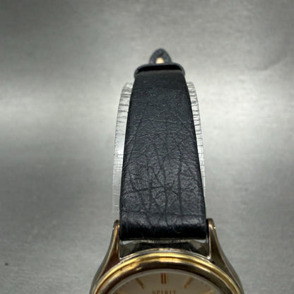 Seiko Spirit Watch Women 24mm Champagne Dial Gold Tone 4n21-0540 New Battery VTG4