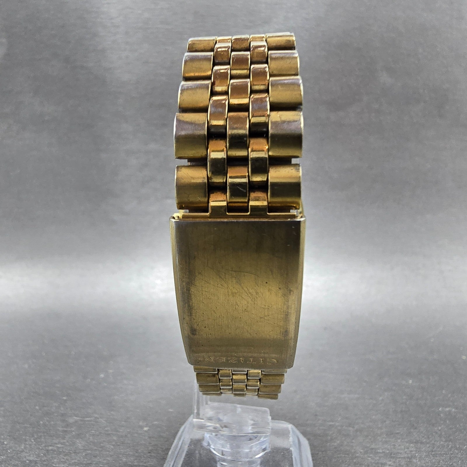 Citizen CQ President Watch Men 35mm Blue Gold Tone Daydate 1102-R12543 PARTS8