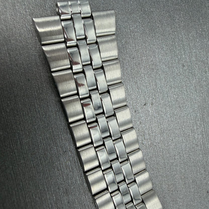Seiko Bracelet 20mm Stainless Steel Silver Tone Tri Folding Clasp Vintage Japan6