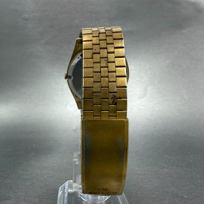 Seiko SQ Watch Men 34mm Champagne Dial Gold Tone Daydate 7123-8439 PARTS VIntage8