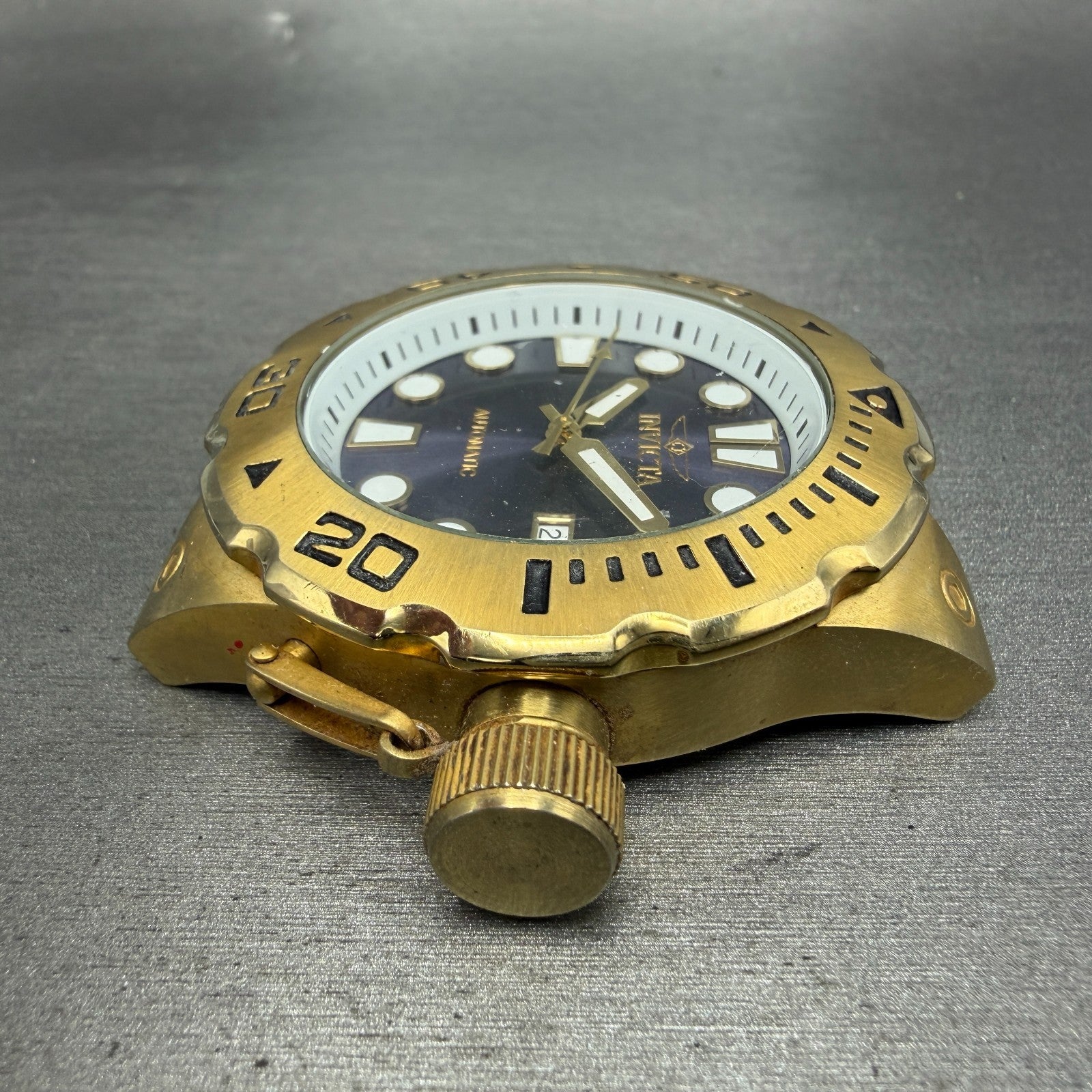 Invicta Pro Diver Exclusive Automatic Watch Men 51mm Blue Dial Gold 23505 PARTS6