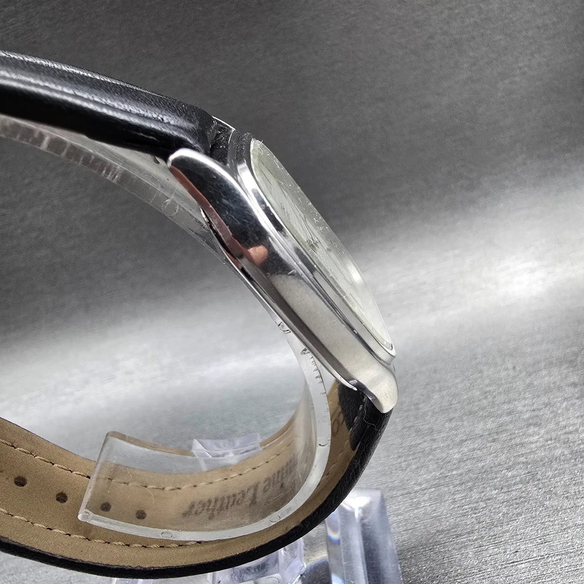 Seiko Tank Watch Men 30mm Silver Dial Silver Rectangle 6431-5050 New Battery3