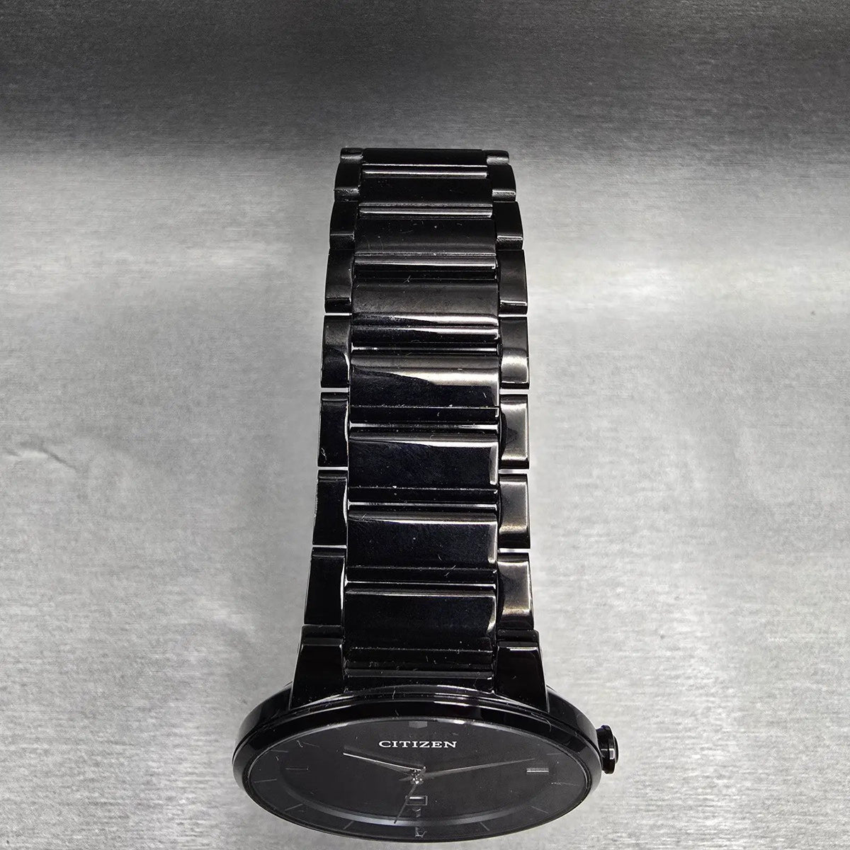Citizen Watch Men 41mm Black Dial Black Tone Date Round G112-S106869 New Battery4