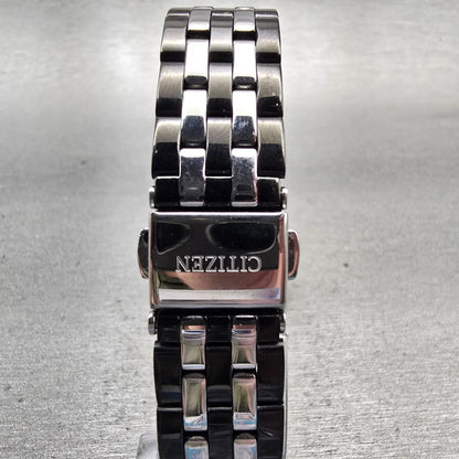 Citizen Watch Women 26mm Black Dial Black & Silver Tone Date G011-S106851 NewBat7