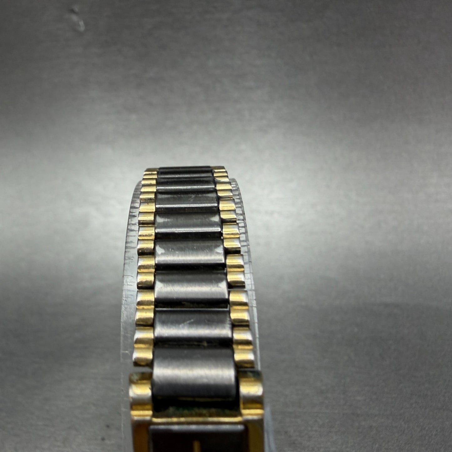 Seiko Tank Watch Women 13mm Black Dial Black & Gold Tone 1E20-551H New Battery4