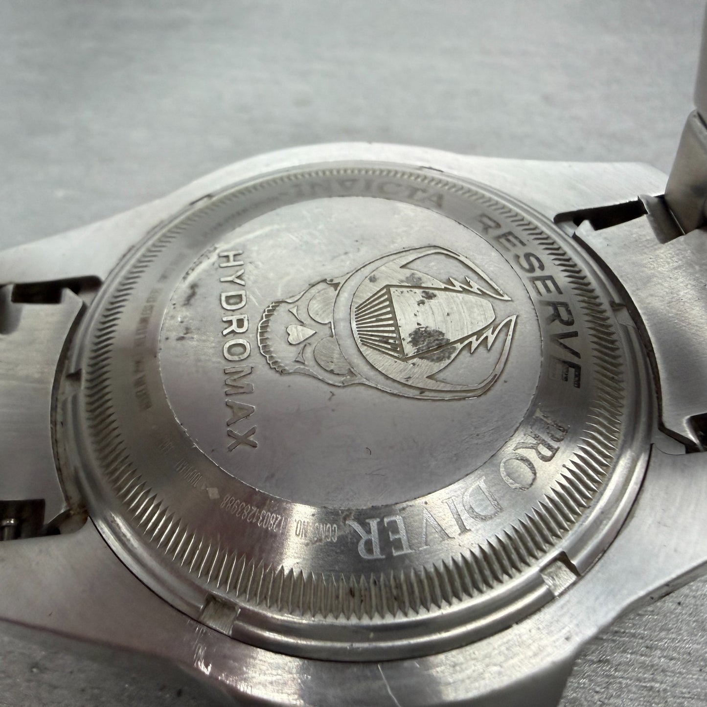 Invicta Reserve Hydromax GMT Watch Men 52mm Silver Dial Steel Date Round New Bat7