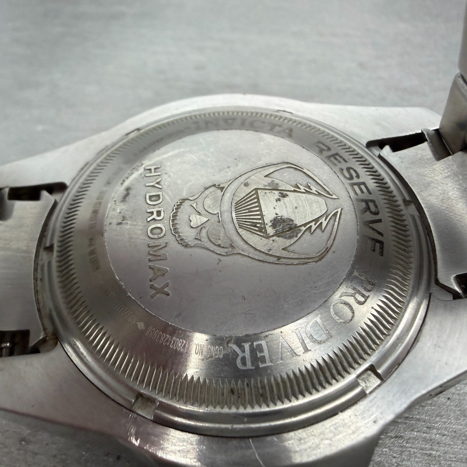 Invicta Reserve Hydromax GMT Watch Men 52mm Silver Dial Steel Date Round New Bat7