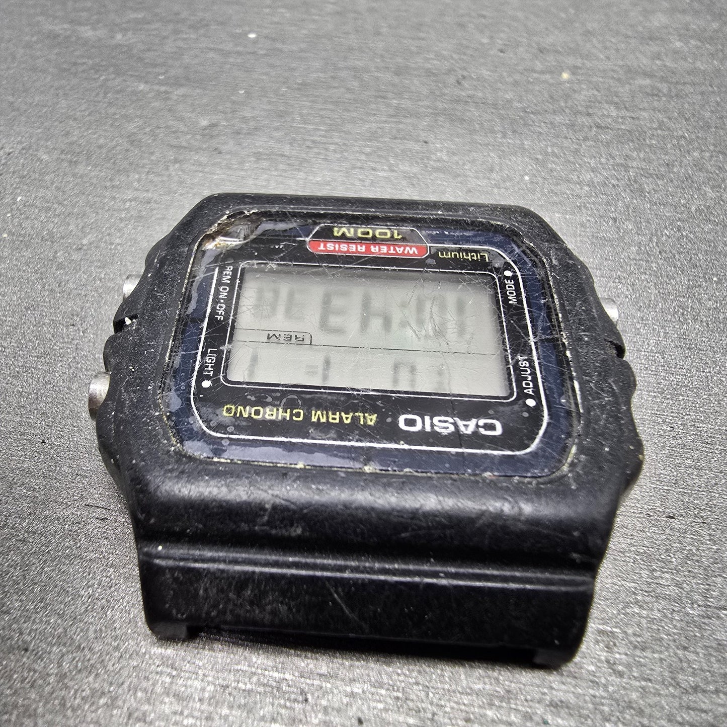 Casio W-720 Watch Men 38mm Black  Alarm Chronograph Daydate Octagon New Batt4