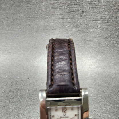 Bulova Tank Watch Women 21mm White Dial Silver Tone Date Rectangle New Battery4