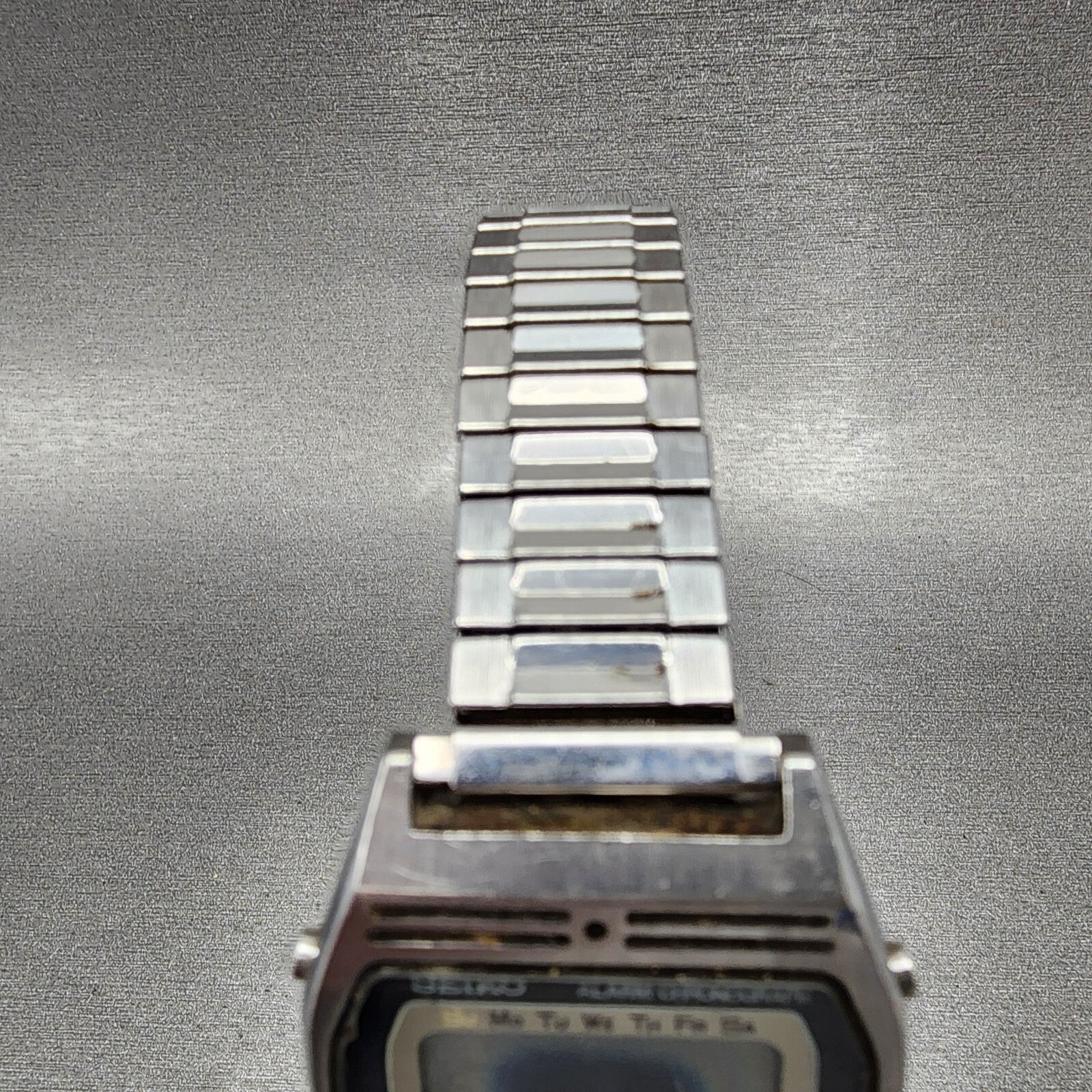 Seiko Digital Watch Men 34mm Steel Alarm Chronograph A2575010 PARTS5