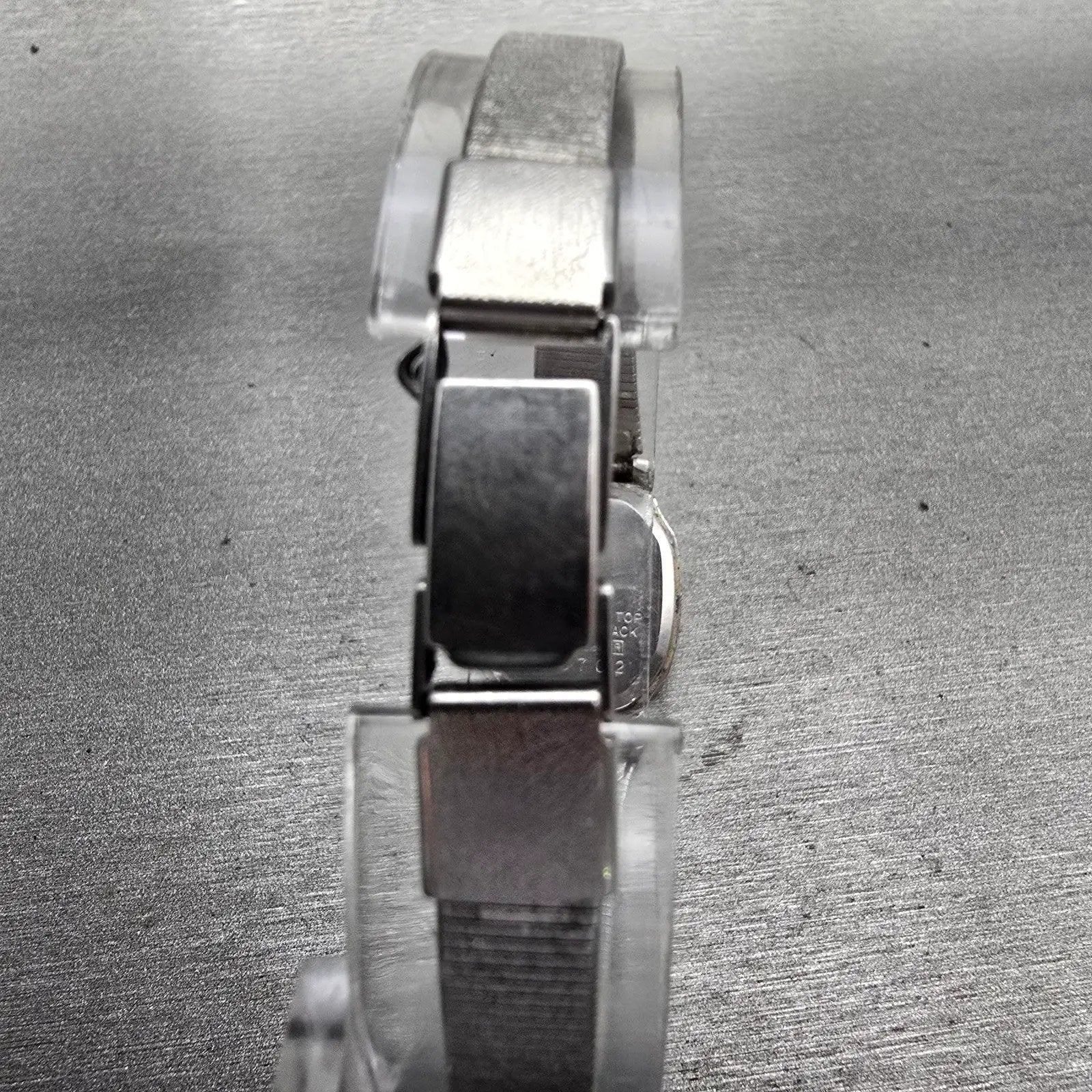 Seiko Watch Women 18mm Silver Dial Silver Tone Rectangle 2320-5269 New Battery7