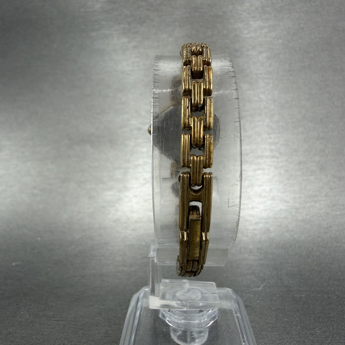Citizen CQ Watch Women 20mm Black Dial Gold Tone Octagon 4-102444 New Battery7