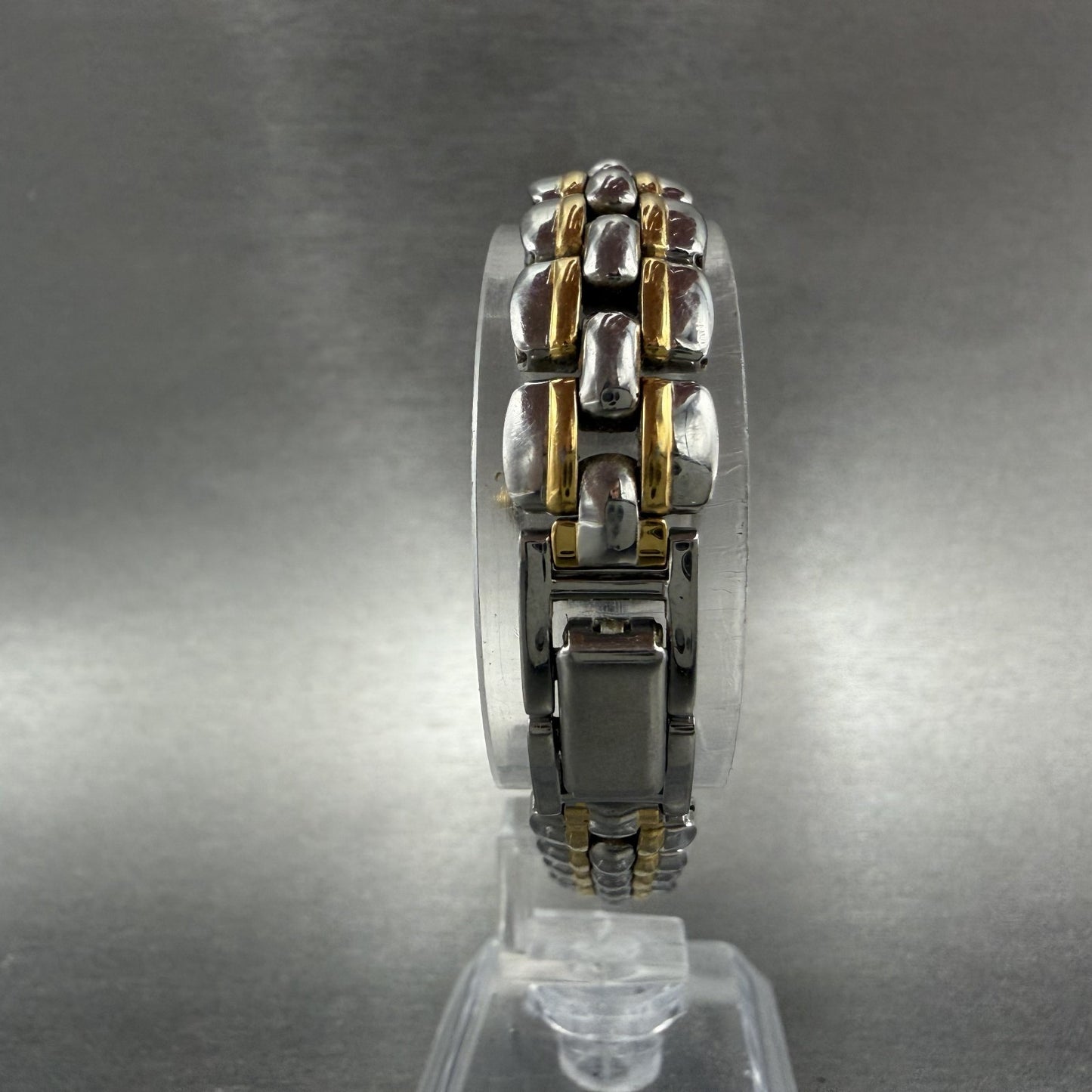 Seiko Watch Women 22mm Black Dial Two Tone Round 1N01-0G39 New Battery7