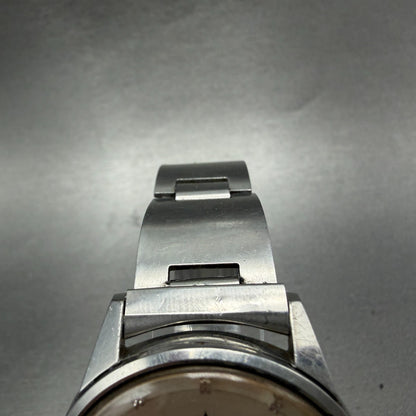 Seiko Sports Matic 5 Deluxe Watch Men 37mm Silver Dial Steel Daydate Round Runs4