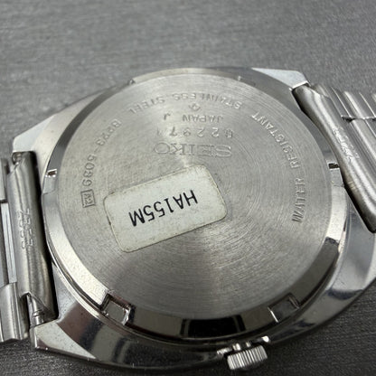 Seiko SQ Watch Men 34mm Black Dial Silver Tone Daydate 8223-5089 SAMPLE10