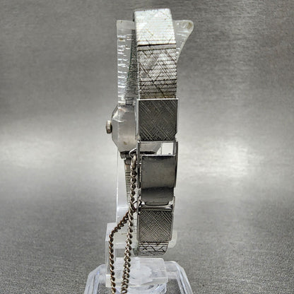 Seiko Watch Women 19mm Silver Dial Silver Tone Manual Octangon 17-3430 Runs